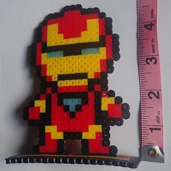 IRON MAN PERLER STAND UP - HANDMADE - Picture 4 of 5